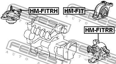 Подушка двигателя правая (гидравлическая)