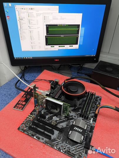 Мат. плата Msi b350 tomahawk и ryzen 2700