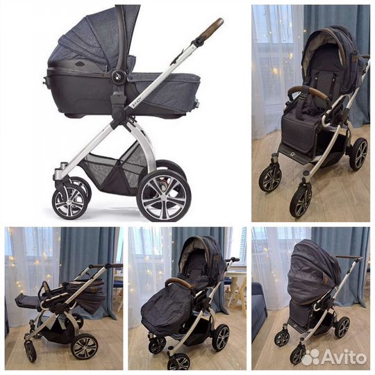 Коляска 2 в 1 gesslein indy bubbles