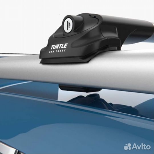 Багажник на крышу с рейлингами Turtle AIR 1