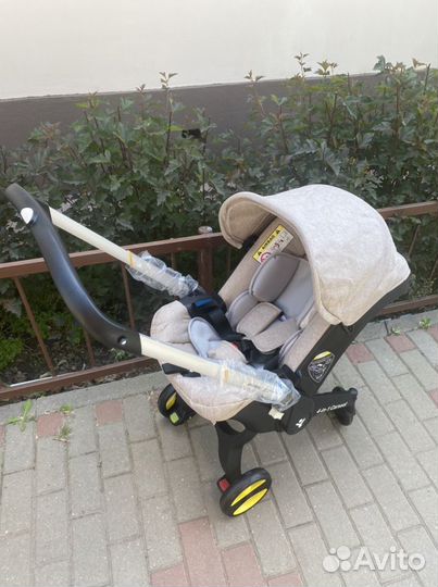 Коляска автокресло новое foo foo 4в1 бежевое