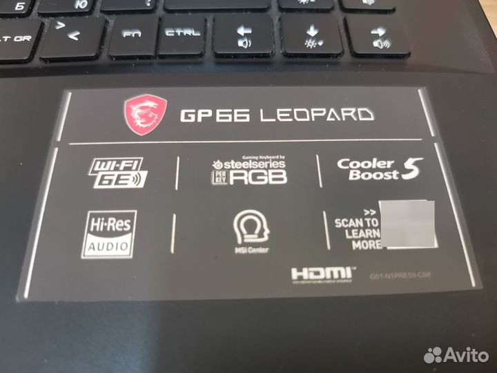 Ноутбук MSI GP66 Leopard 11UG-285XRU