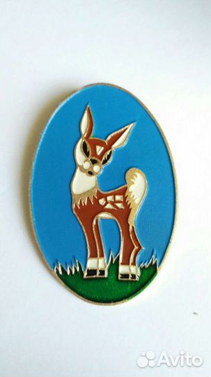 Значок олененок СССР