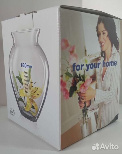 Ваза для цветов богемия 18 см