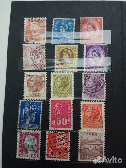 Почтовые марки разных странах мира