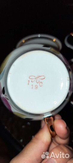 Чацный сервиз (чашки и сахарница) пфз