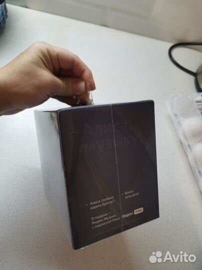 Яндекс станция мини с часами новая