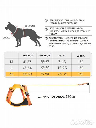 Анатомическая шлейка для собак и кошек