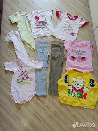 Пакет вещей на девочку 86-92-98р