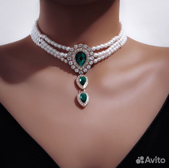 Чокер браслет пояс комплект украшений индийский