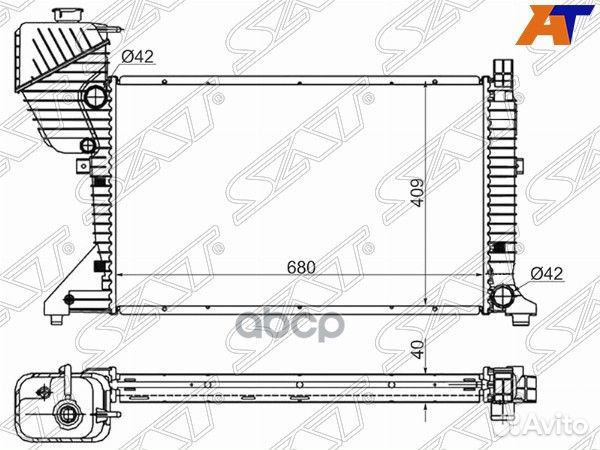 Радиатор Mercedes-Benz Sprinter 00-06 / Sprinte