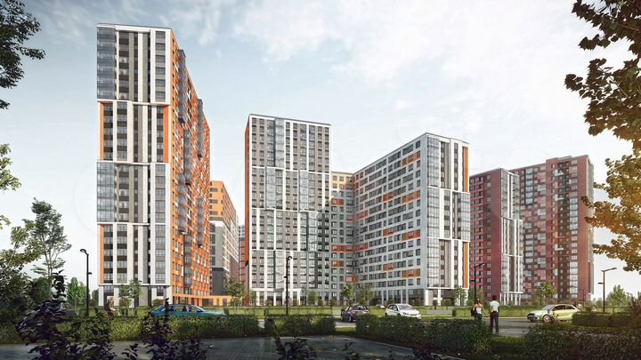 2-к. квартира, 61,6 м², 16/23 эт.