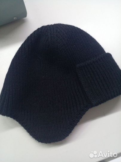 Шапка ушанка женская вязаная