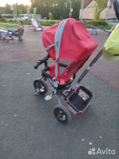 Велосипед с родительской ручкой