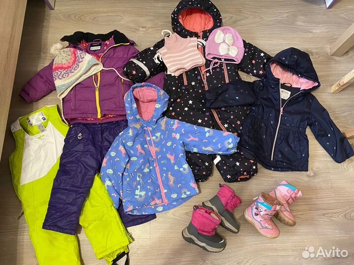 Одежда на девочку верхняя осень-зима пакетом