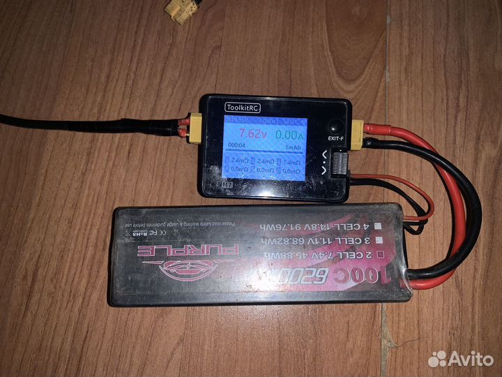 Аккумуляторы lipo 7.4v 2s 6200mah 100c