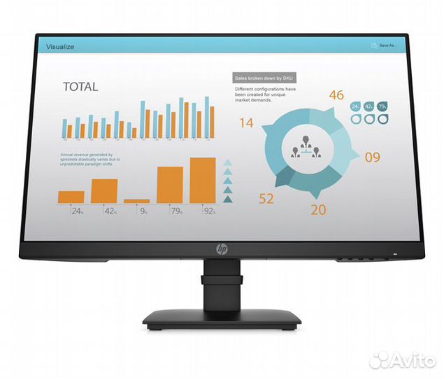 Монитор HP P24 G4 23,8 Monitor 1920x1080 FHD, IPS