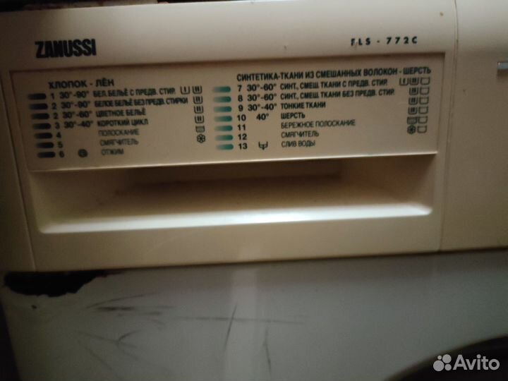 Стиральная машина Zanussi на запчасти