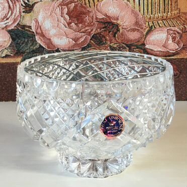 Хрустальная ваза для цветов rose bowl Germany