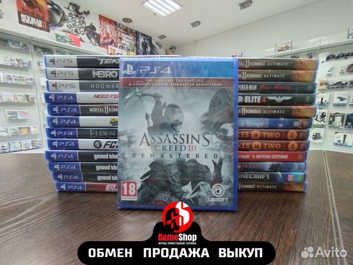 Assassins Creed III Remastered PS4 Новая