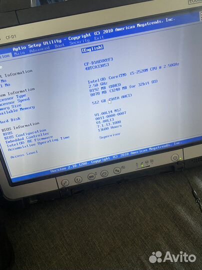 Panasonic Toughbook CF-D1 MK1 Tablet