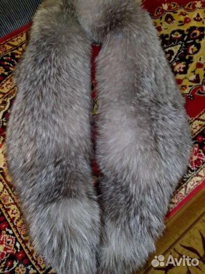Меховой воротник чернобурки новый
