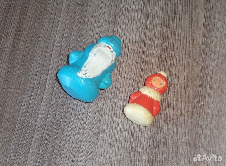 Дед мороз И снегурочка. фигурки СССР. 6 см. колкий