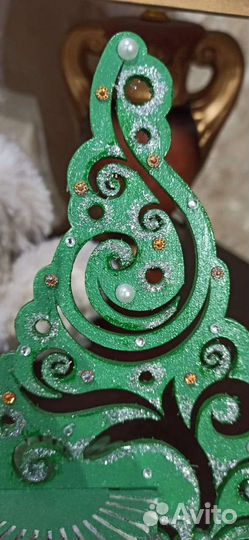 Салфетница новогодняя, подарок, ручная работа