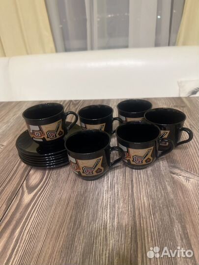 Набор кружек для чая и кофе 6 шт