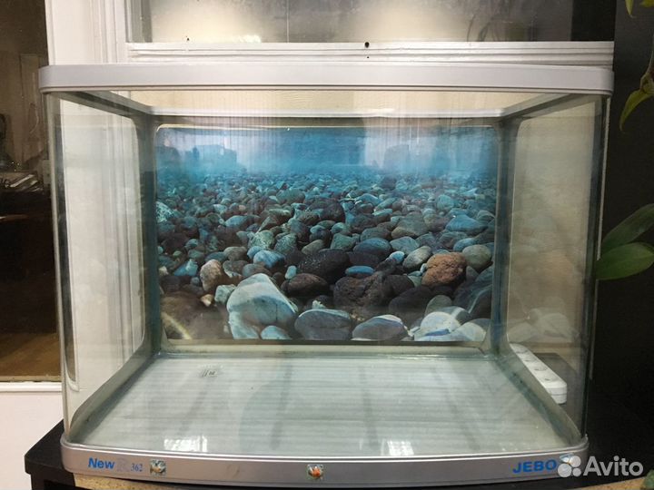 Аквариум jebo 100 л, с фильтром и терморегулятором