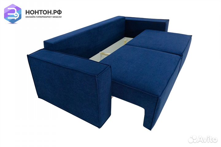 Диван еврокнижка Лофт синий