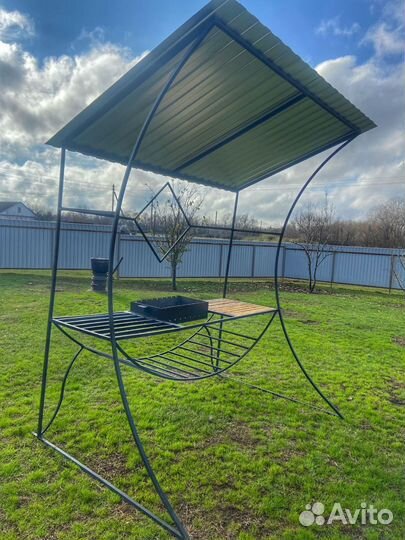 Мангал с навесом