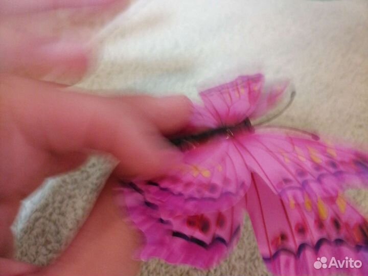 Живая бабочка на магните