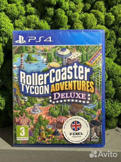 Диск Roller Coaster Tycoon Adventures Deluxe PS4