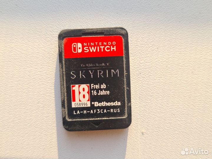 Nintendo switch skyrim картридж