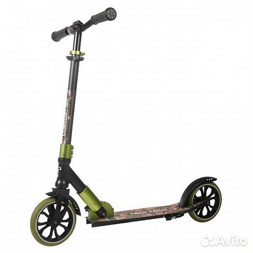 Самокат тт 180R comfort black-green 1/4