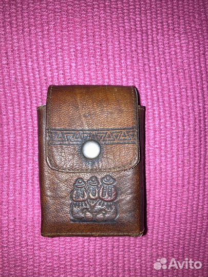 Кожаный портсигар