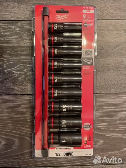 Набор головок 1/2 9шт Milwaukee 49-66-7022 new
