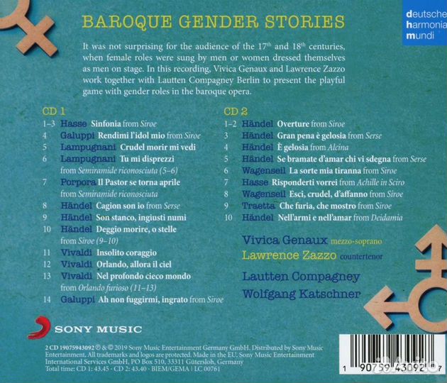 Vivica Genaux Lawrence Zazzo - Baroque Gender Stories (2 CD)