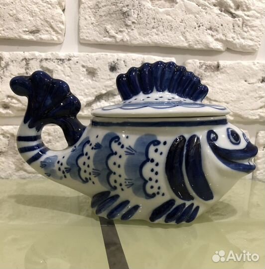 Рыба гжель времён СССР