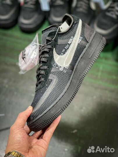 Кроссовки Nike Off-white air force 1 black the 10