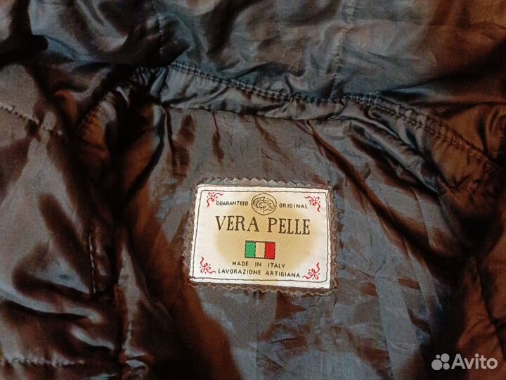 Зимний Жилет Кожа Дубленая Made in Italy US XXL