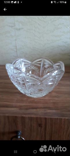 Ваза хрустальная