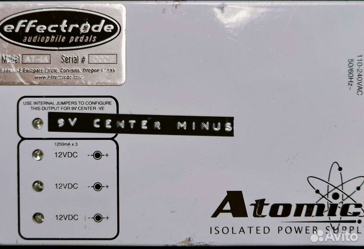 Блок питания гитарных педалей Effectrode atomic