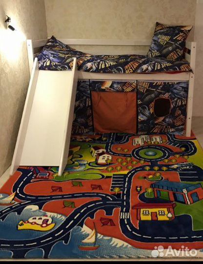 Детская кровать чердак двухъярусная