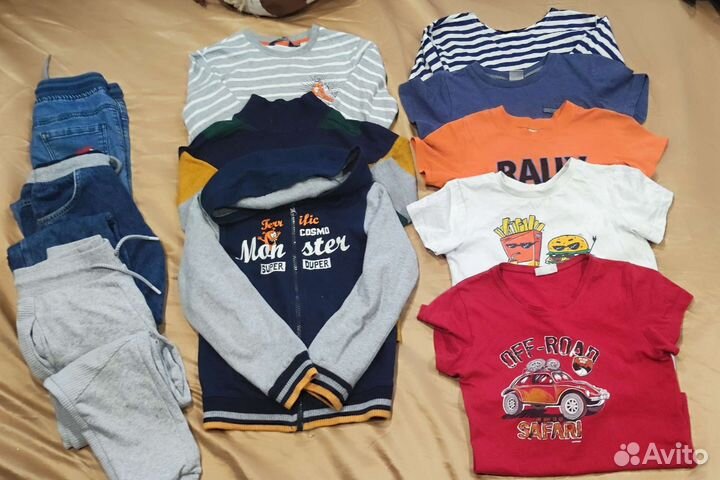 Детские вещи пакетом для мальчика 128-134