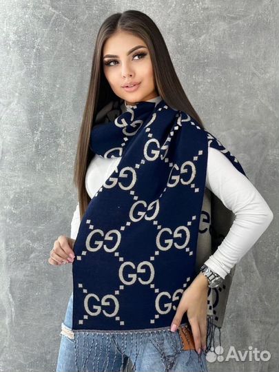 Кашемировый палантин шарф Gucci разные цвета