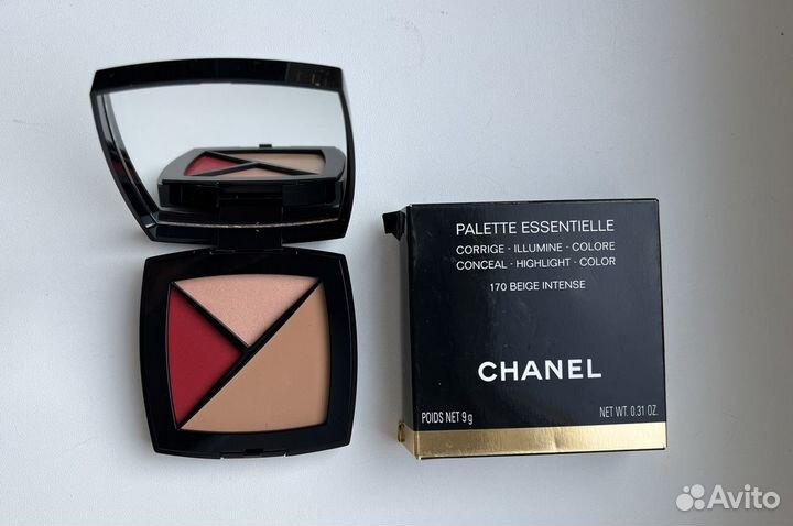Chanel румяна хайлайтер корректор палетка