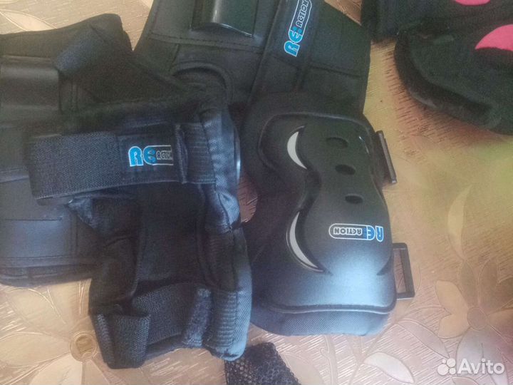 Шлем, наколенники, налокотники, защита