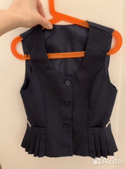 Школьная форма 128 жилет синий